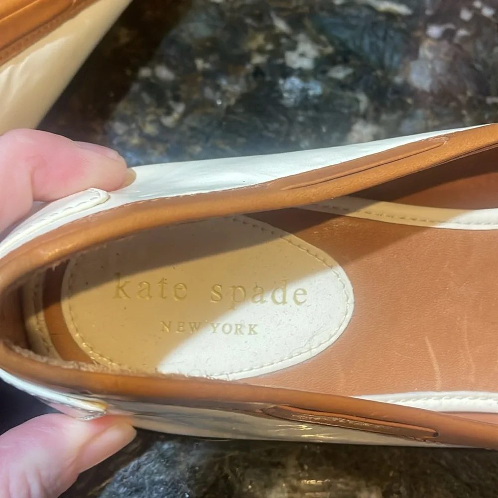 Kate Spade two tone leather Loafers! Women’s 7.5